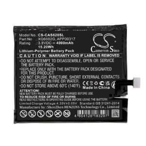 XQ6602G CAT CATERPILLAR S62 Replacement Battery 3.8V 4000mAh