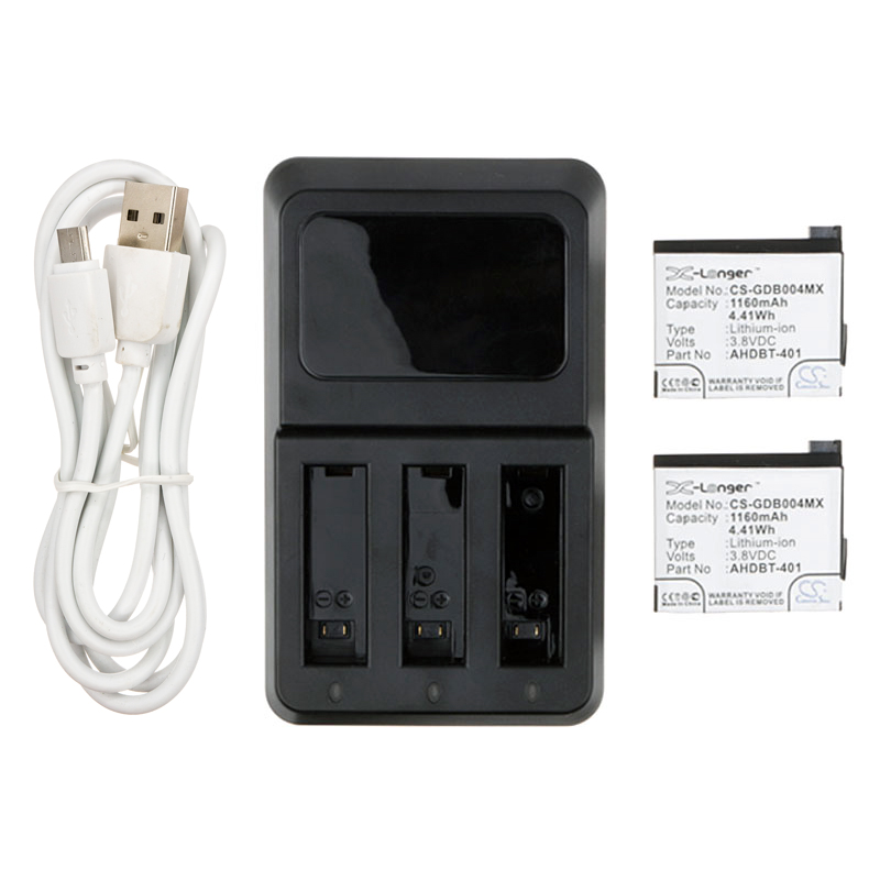 Gopro Hero 4 335-06532-000 AHDBT-401 Replacement Battery