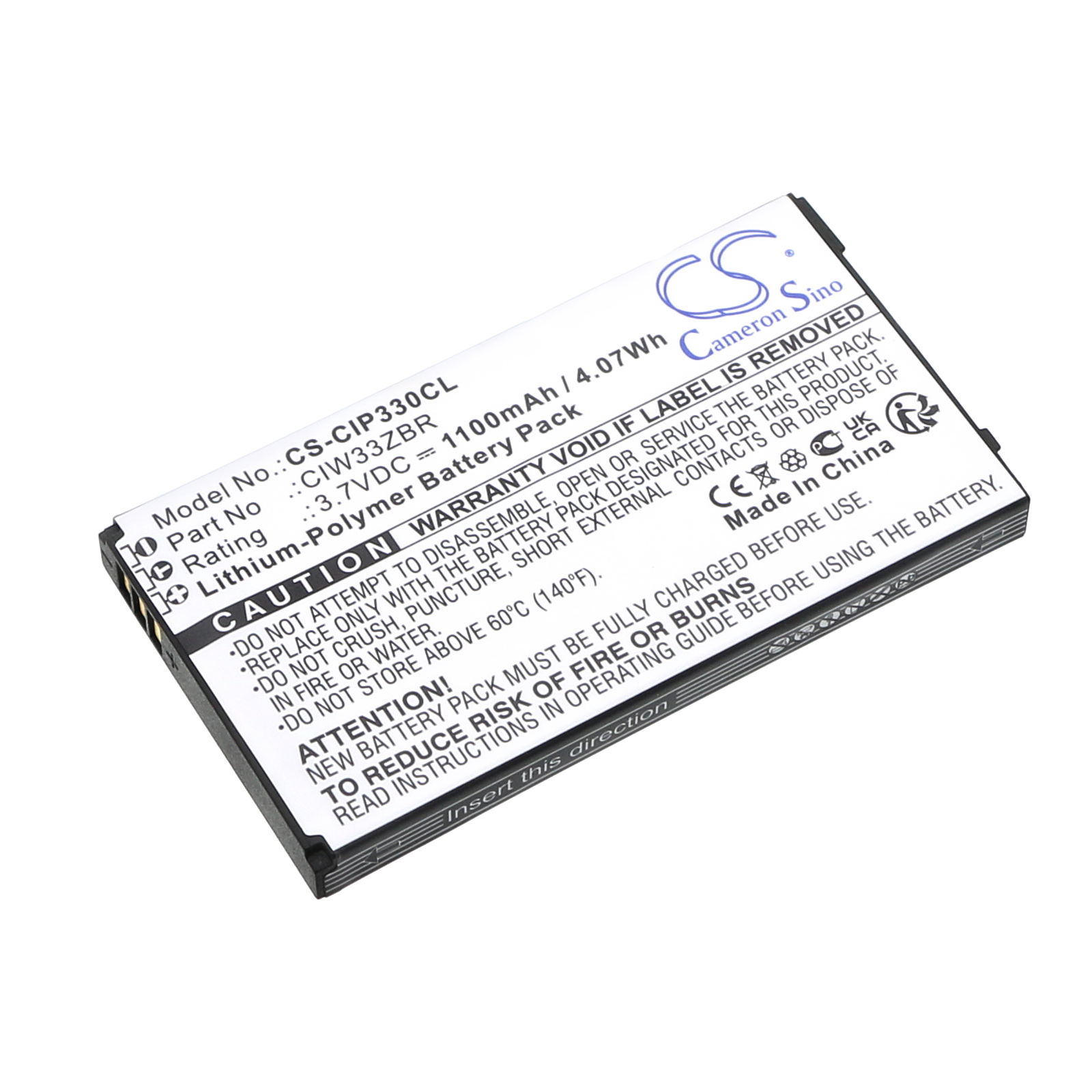 Cisco Linksys WIP330 Replacement Battery 3.7V 1100mAh