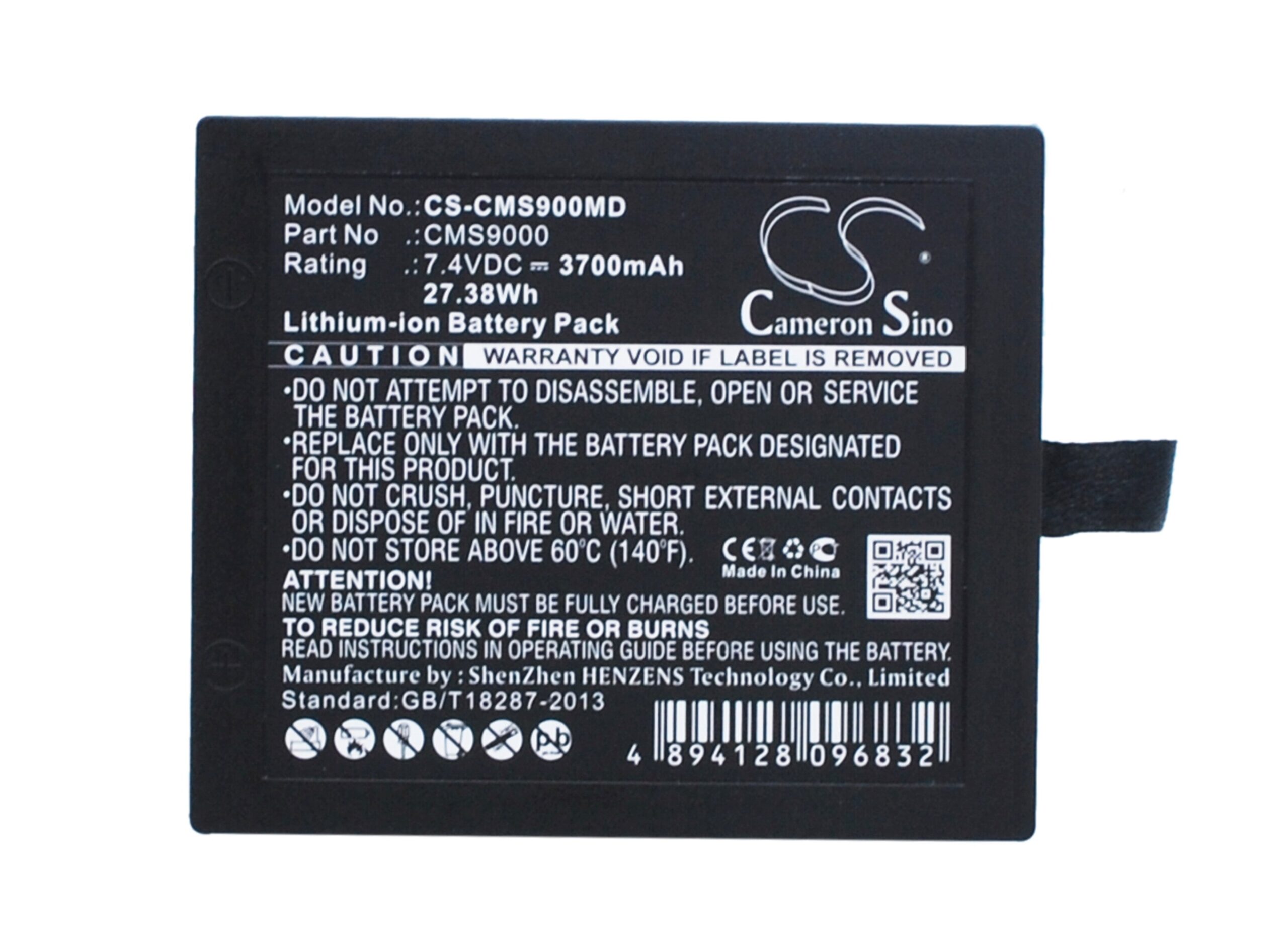 DHRM DHR930D Patient Monitor Replacement Battery 7.4V 3700mAh