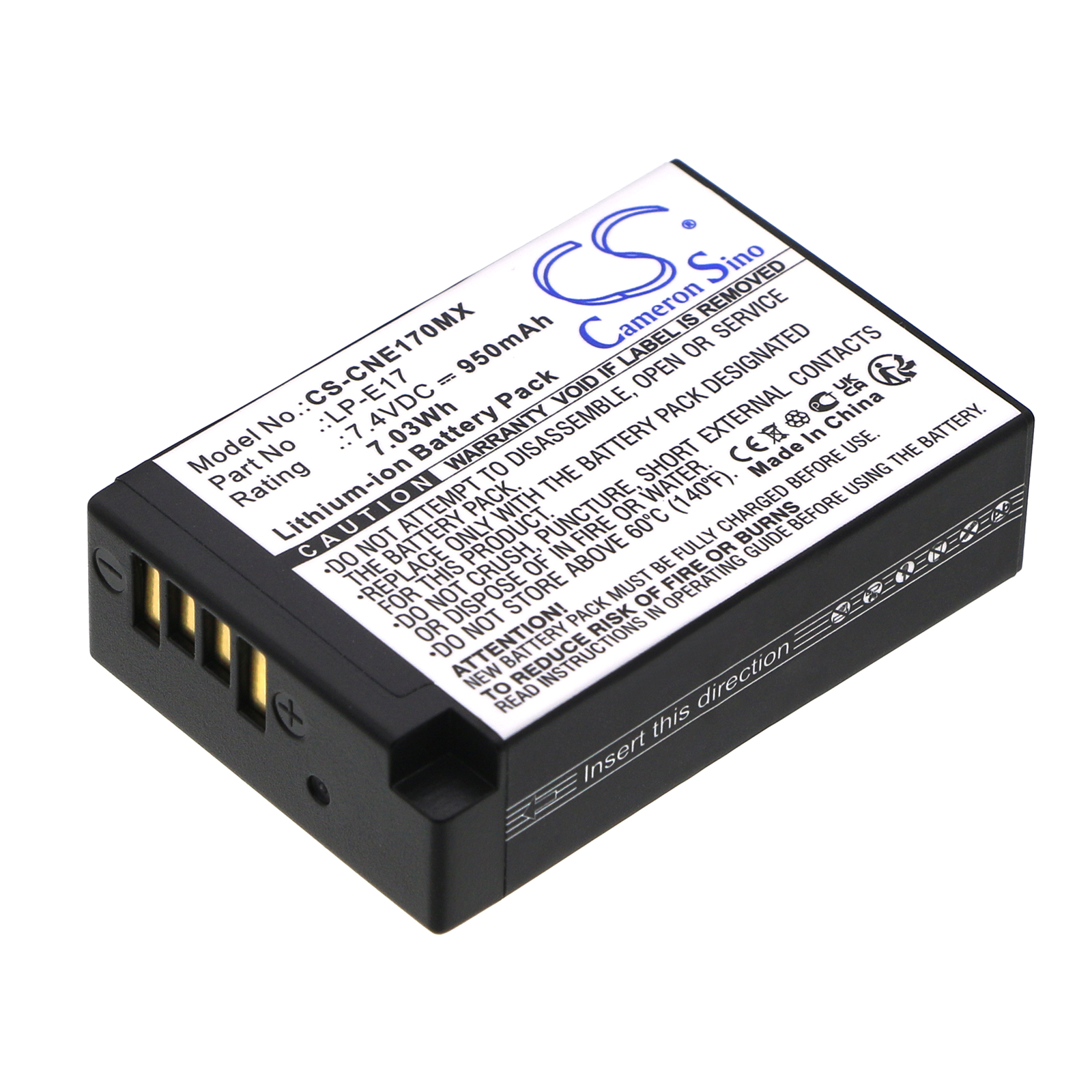 Canon LP-E17 EOS Series Replacement Battery 950mAh