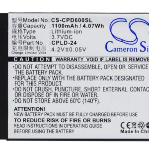 Coolpad 2938 D60 CPLD-24 Replacement Battery 3.7V 1100mAh