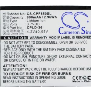 Coolpad E230 E270 E28 F650 Replacement Battery 3.7V 800mAh