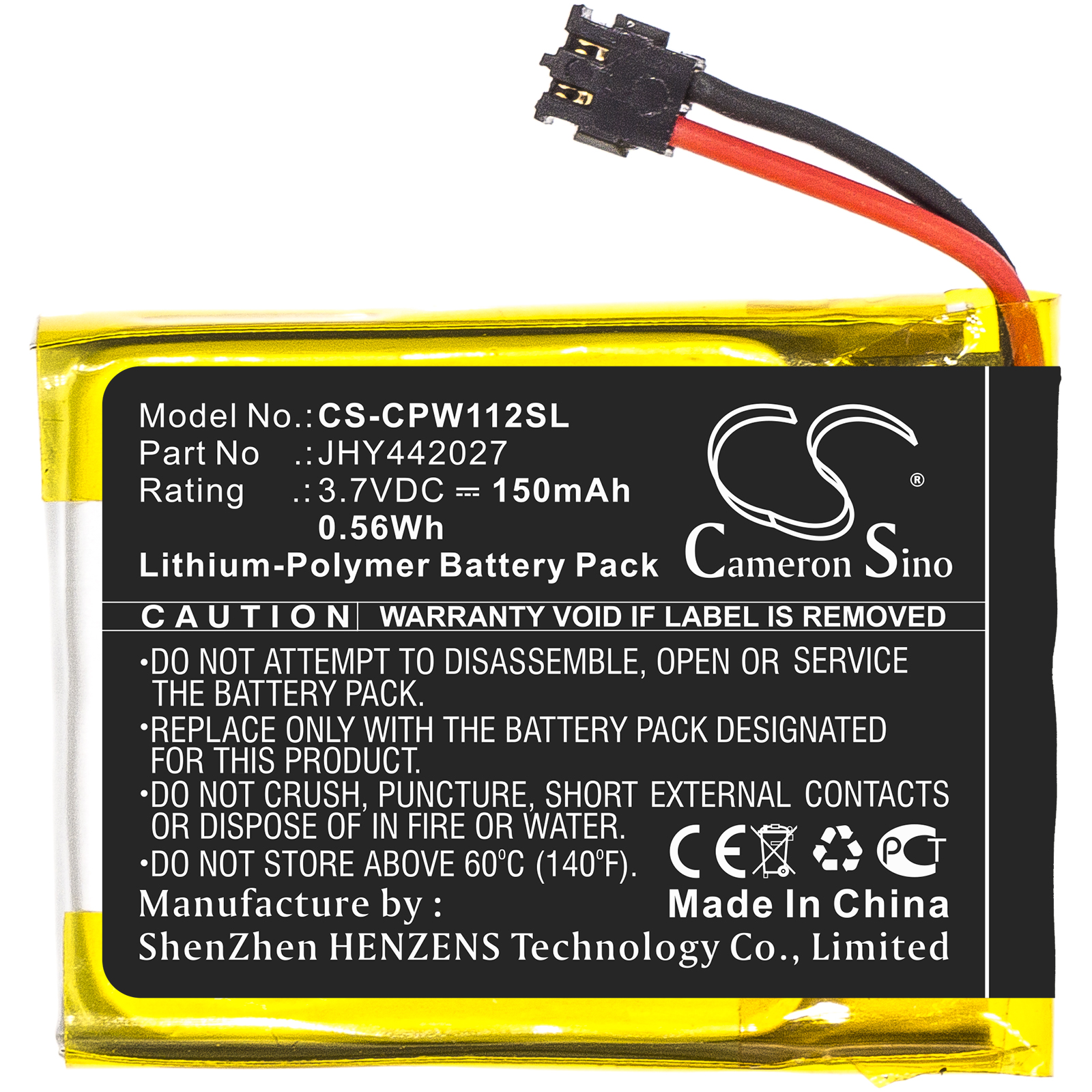 Compustar 2WT11R 2WT12-SS P2WT11-SS Pro RFX T2 Replacement Battery 3.7V 150mAh