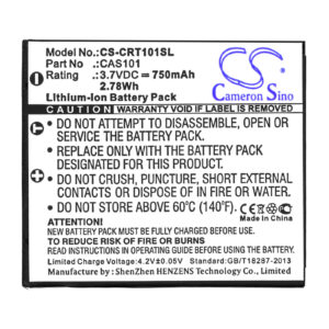 Creative Vado VF0570 CAS101 MP3 Player Replacement Battery 3.7V 750mAh