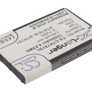 Casio C781 GzOne Ravine 2 Replacement Battery 3.7V 1250mAh