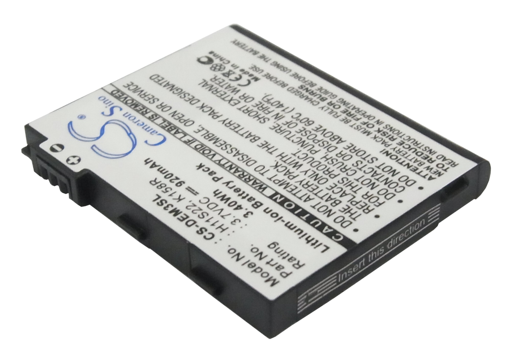 DELL D986R Mobile/SmartPhone Replacement Battery 3.7V 920mAh