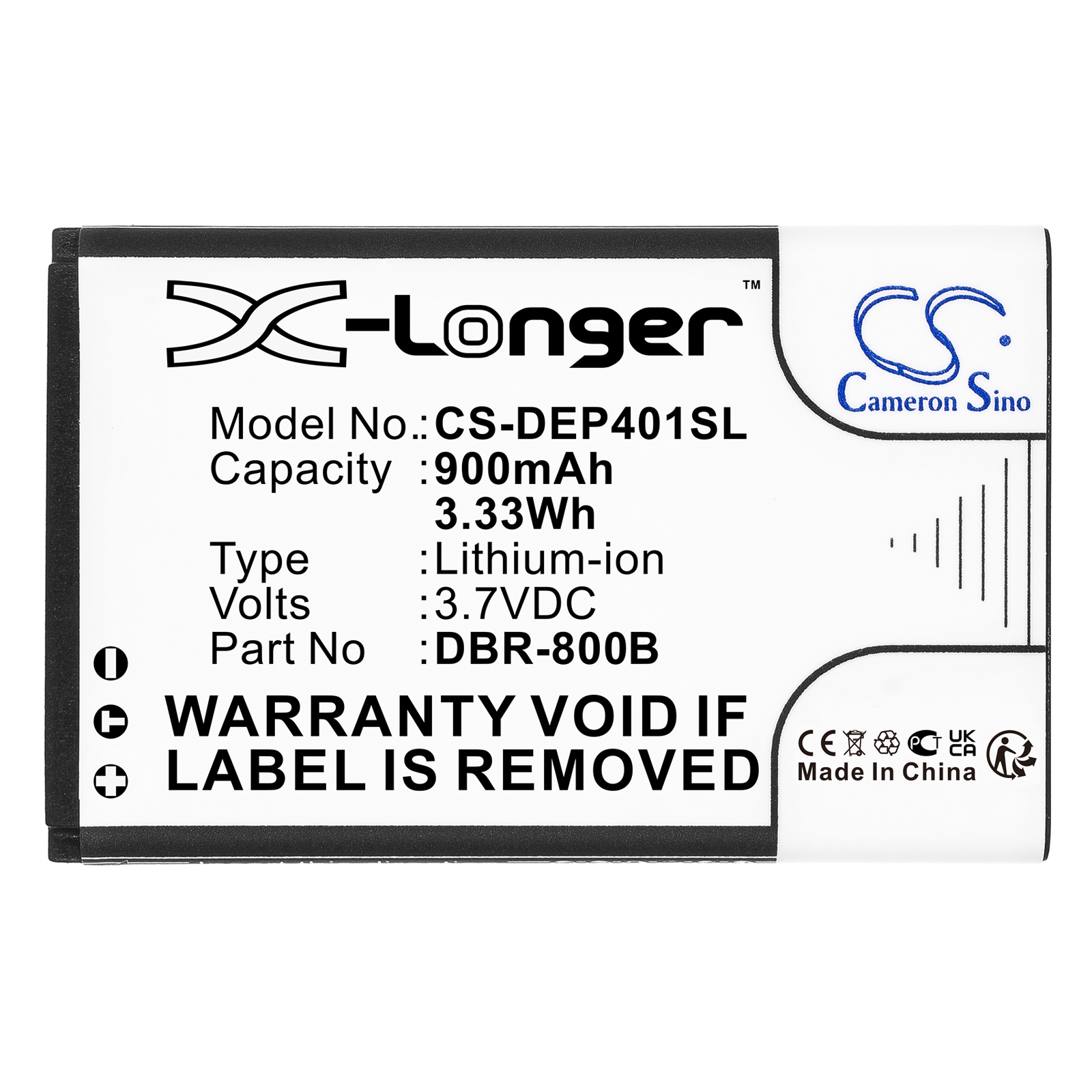 DORO AKKU MOTONET Brondi Replacement Battery 3.7V 900mAh