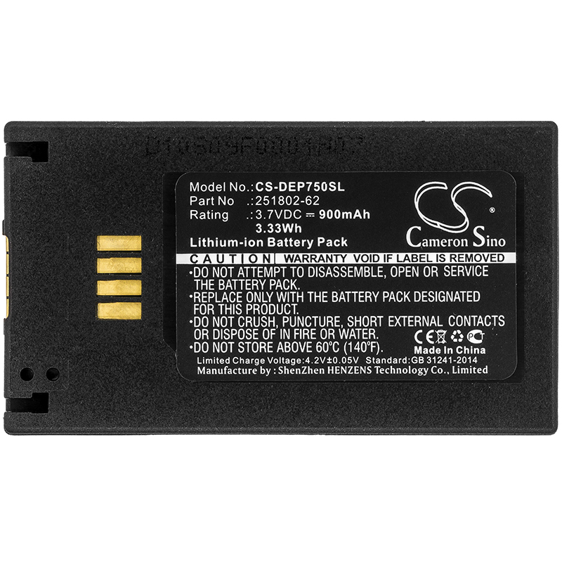 David Clark 9900 Replacement Battery 3.7V 900mAh