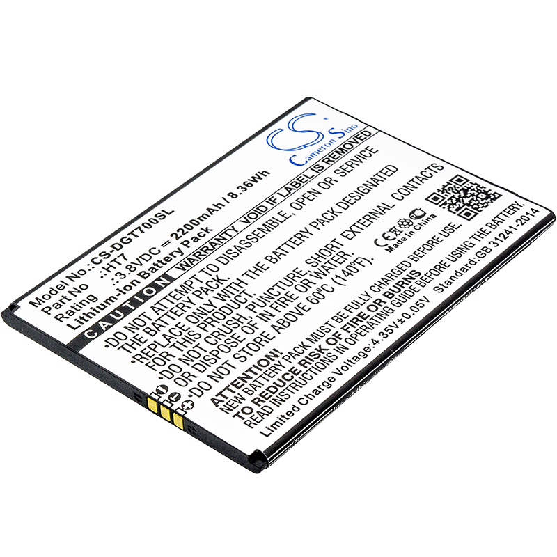 Doogee Homtom HT7 Replacement Battery 3.8V 2200mAh