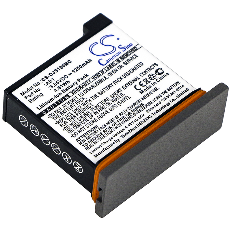 DJI Osmo Action AB1 Digital Camera Replacement Battery 1250mAh