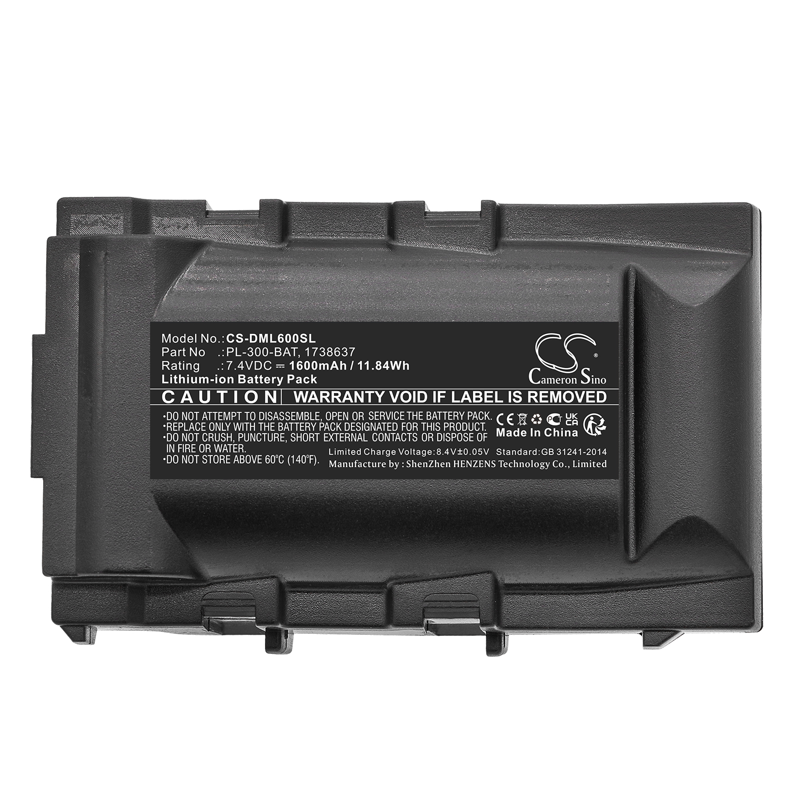 3M PL300 DYMO Rhino 5000 DYMO Rhino 5200 Replacement Battery 1600mAh
