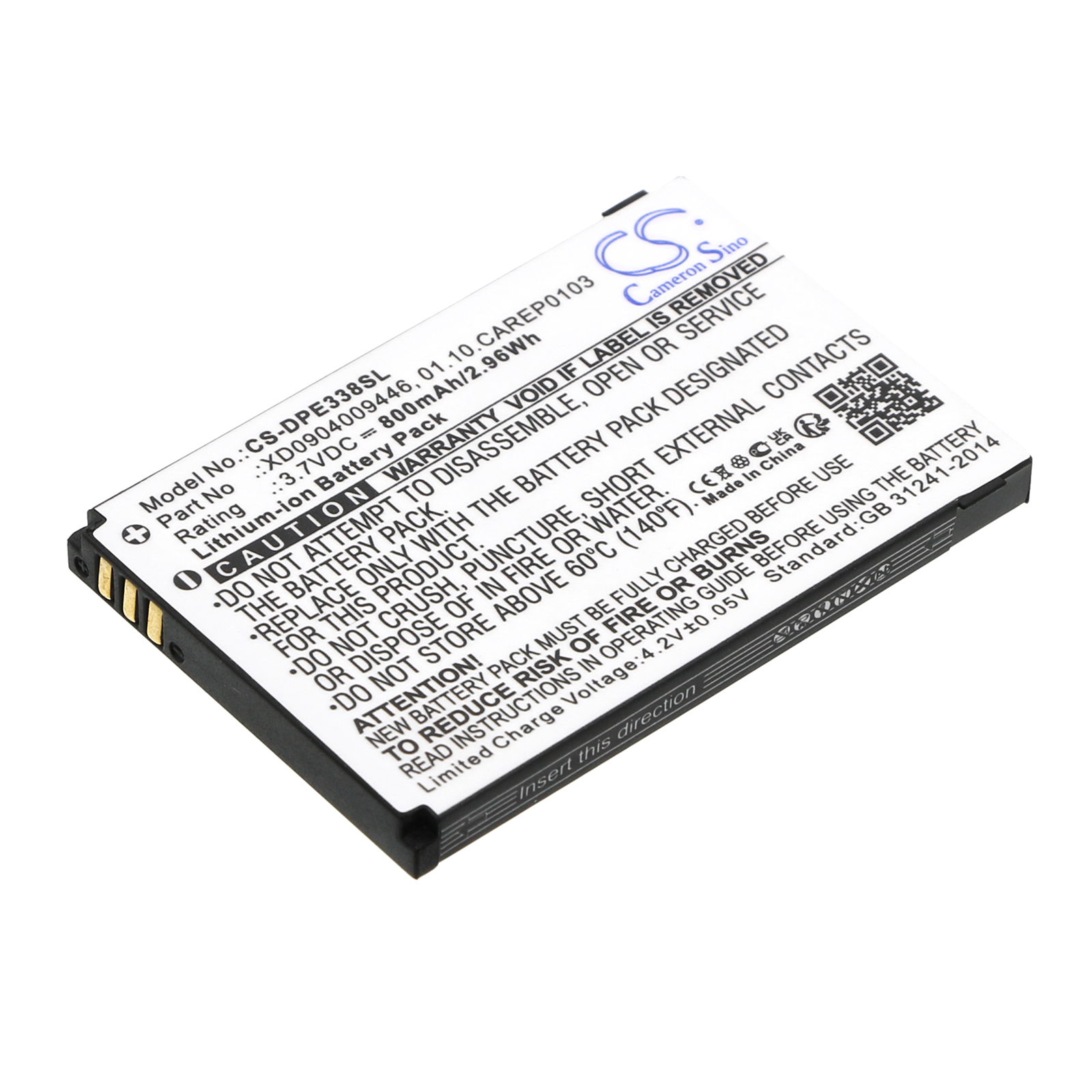 Doro HandlePlus 334 Replacement Battery 3.7V 800mAh