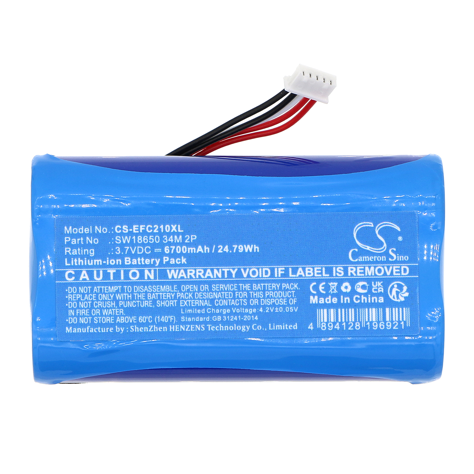 EUFY 2C BATTERY REPLACEMENT Replacement Battery 6700mAh