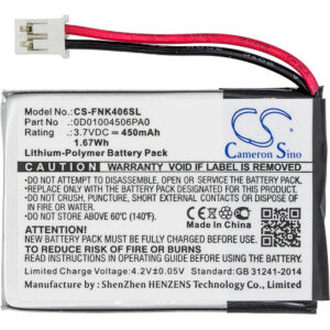 Franklin EST-4016 Dictionary Replacement Battery 3.7V 450mAh