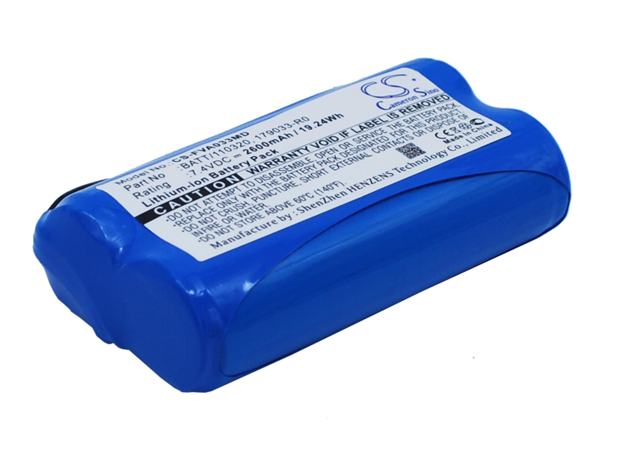 179033-R2 Fresenius Replacement Battery 7.4V 2600mAh