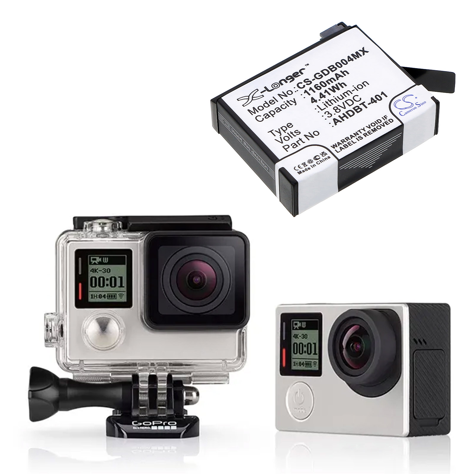 HERO 4 BATTERY Gopro 335-06532-000 Replacement Battery