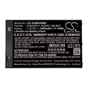 GE Echographe Vscan Scan Ultrasound Medical Replacement Battery 1500mAh