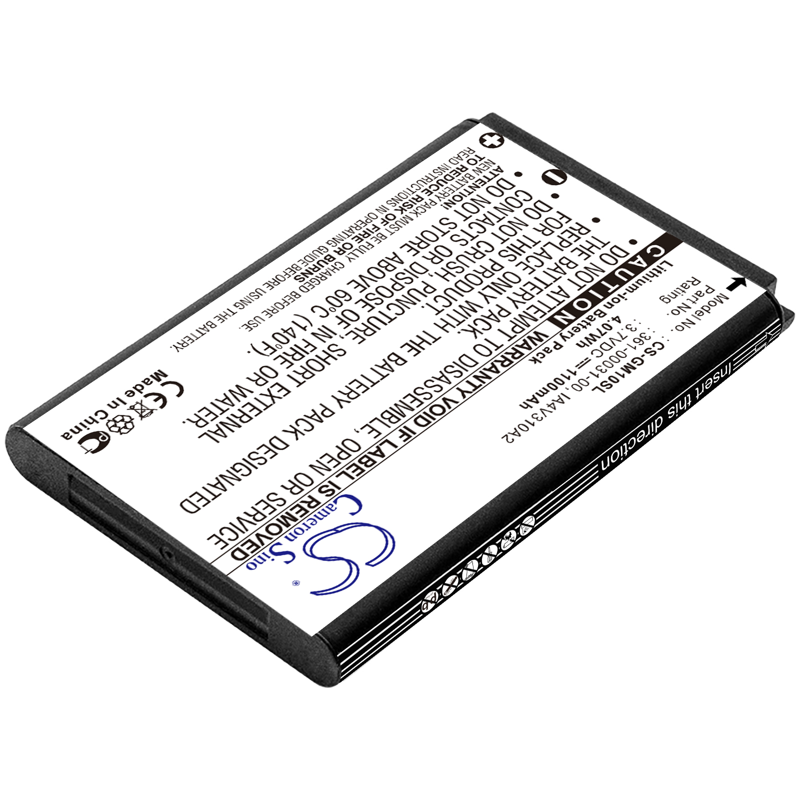 Garmin GLO GPS Mobile 10 Replacement Battery 3.7V 1100mAh