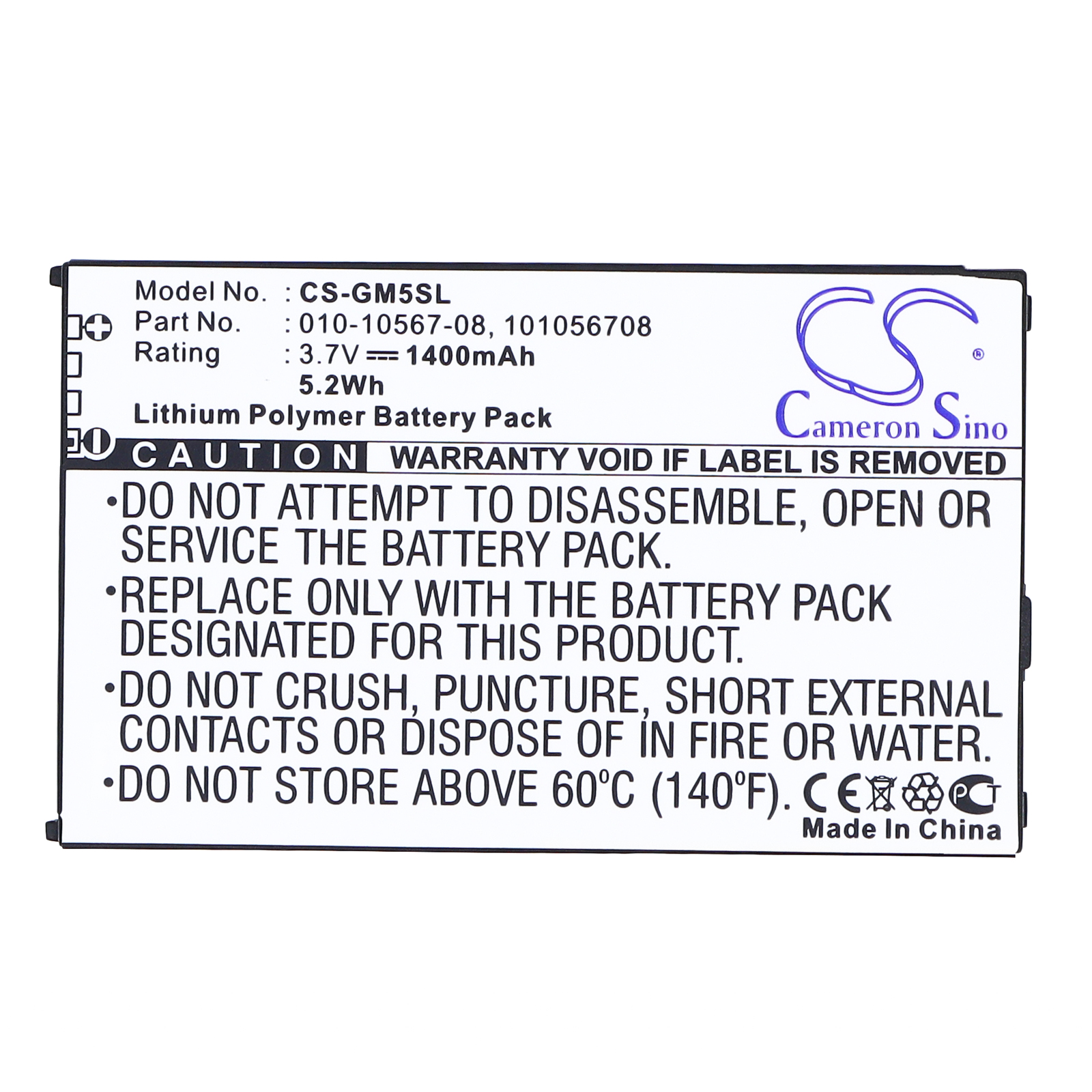 GARMIN 010-10567-08 BATTERY iQue M5 Replacement Battery
