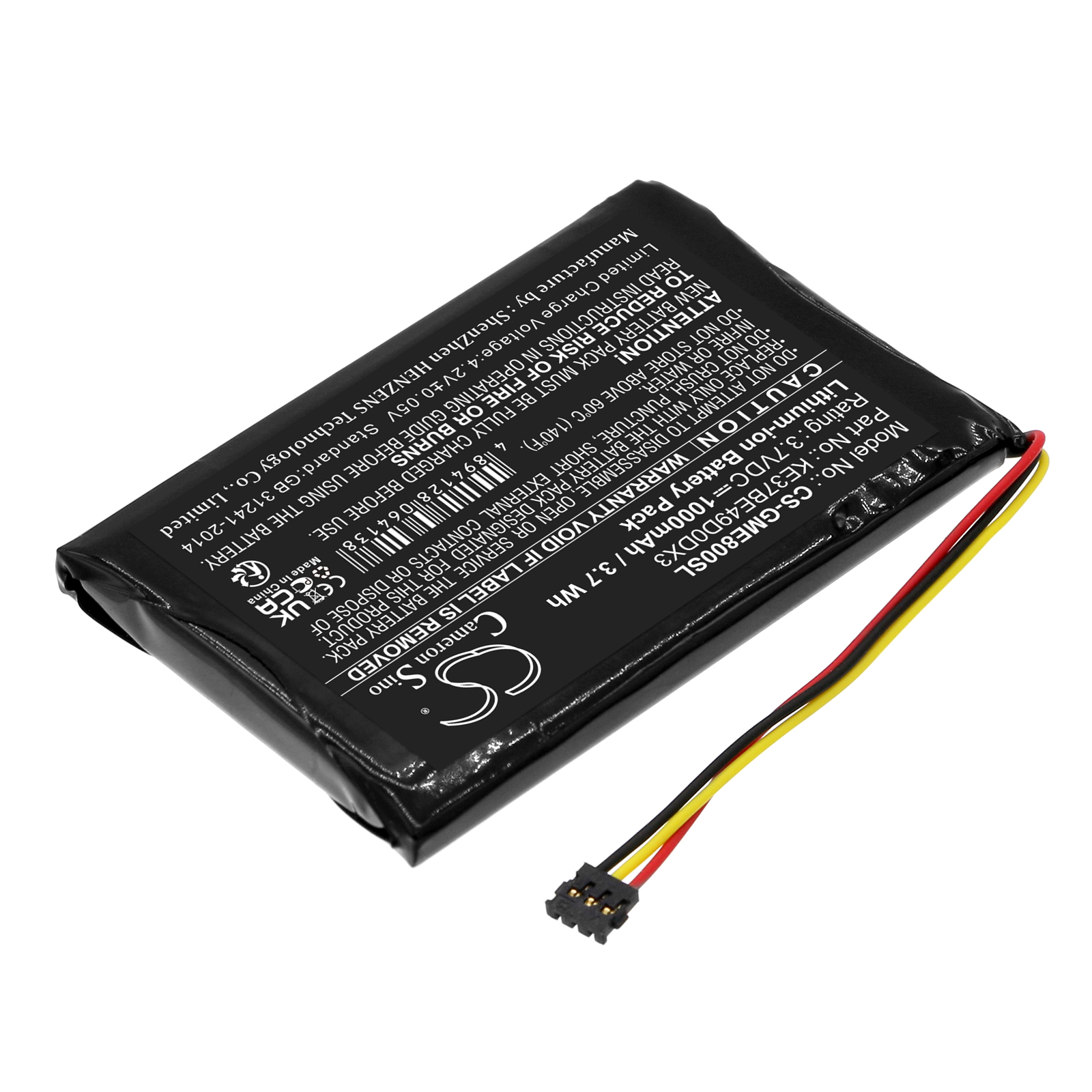 Garmin Edge 800 Edge 810 Replacement Battery 3.7V 1000mAh