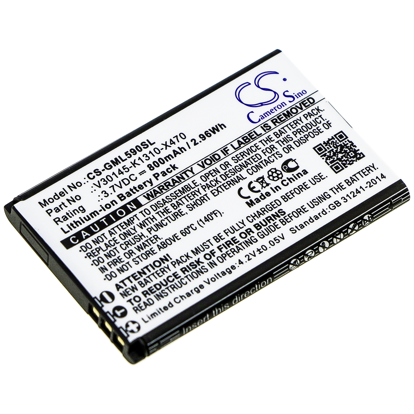 800mAh Battery for Gigaset GL590, GL390, V30145-K1310-X470