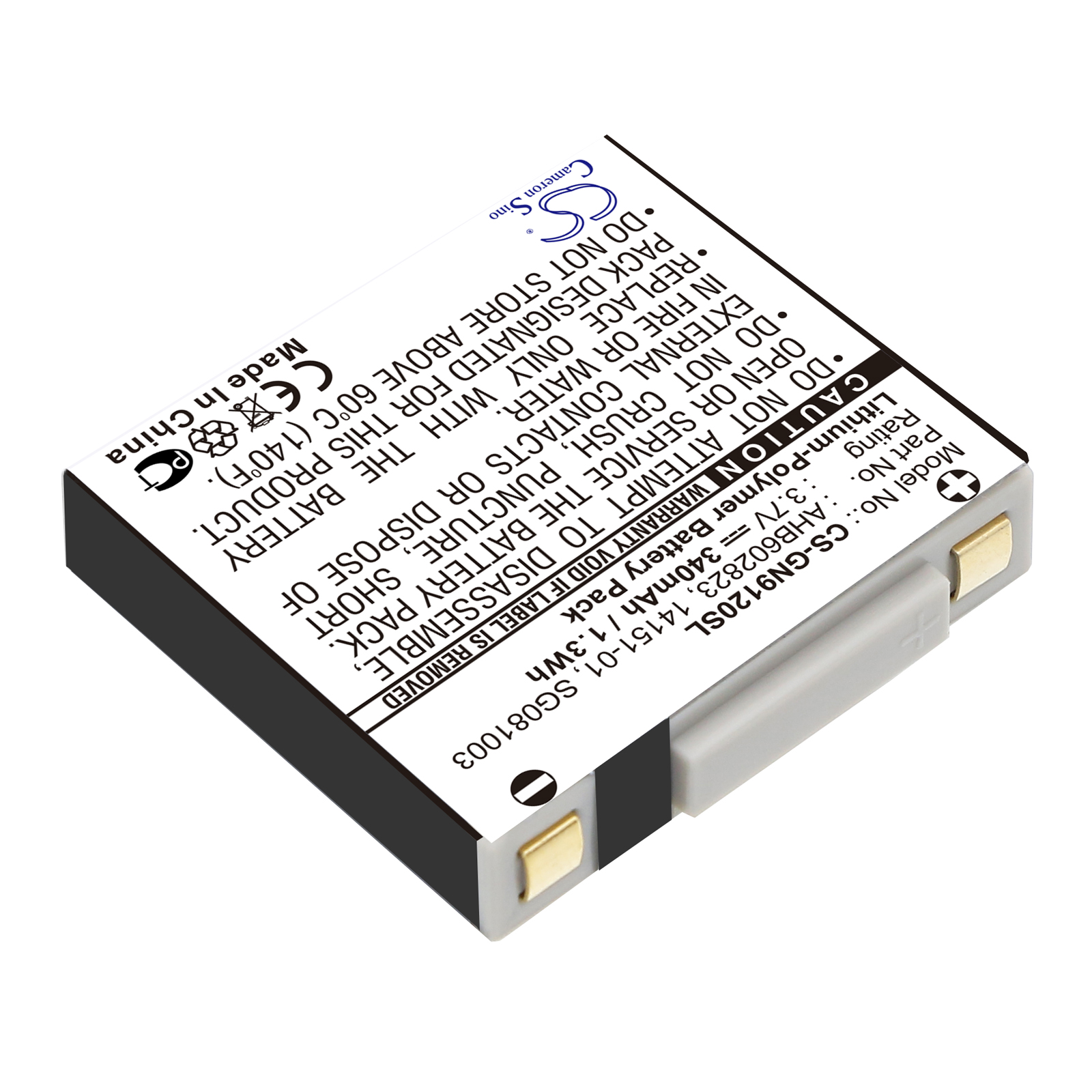 GN Netcom 9120 Netcom 9125 Replacement Battery 3.7V 340mAh