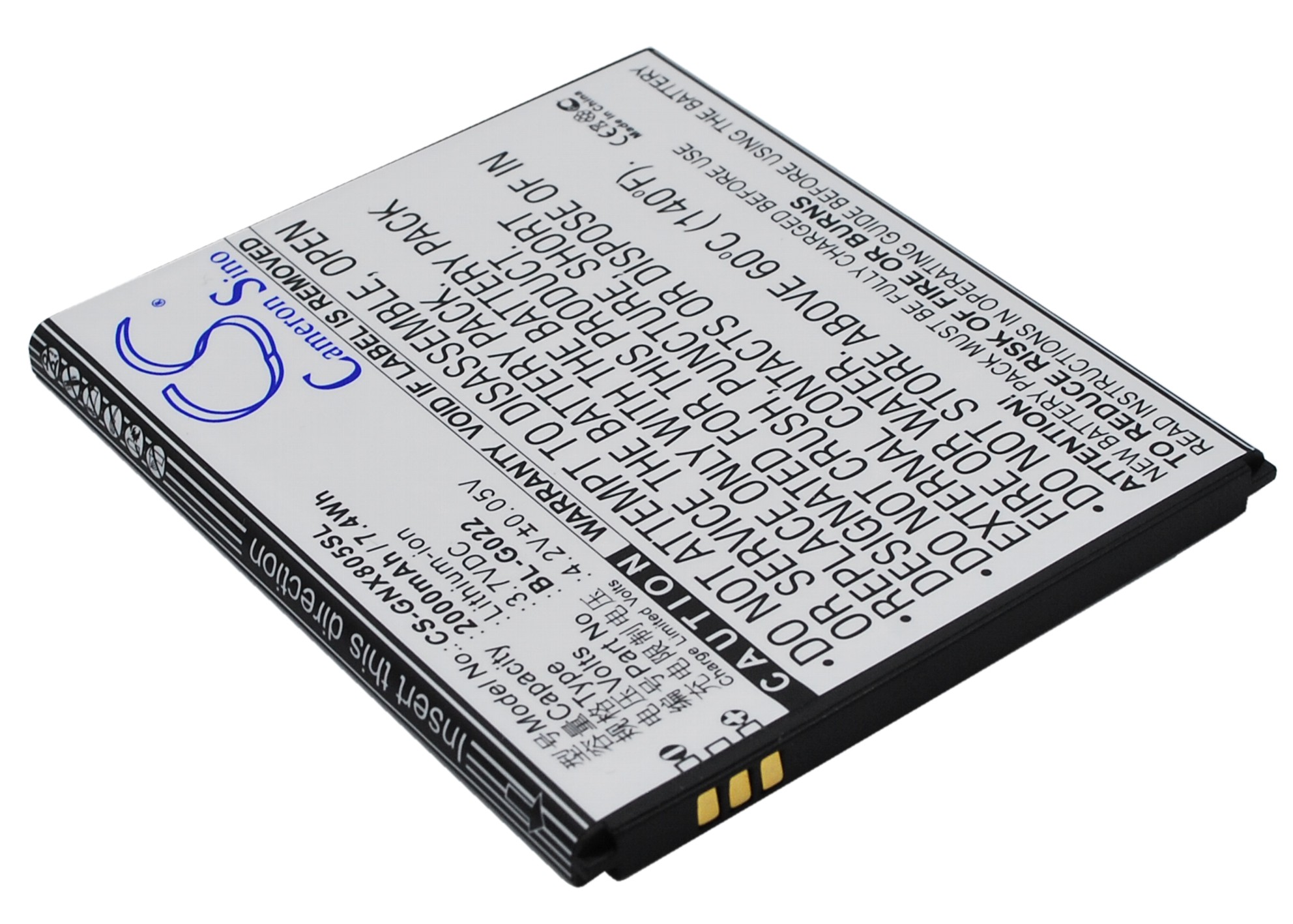 GIONEE X805 BL-G022 Mobile/SmartPhone Replacement Battery 2000mAh