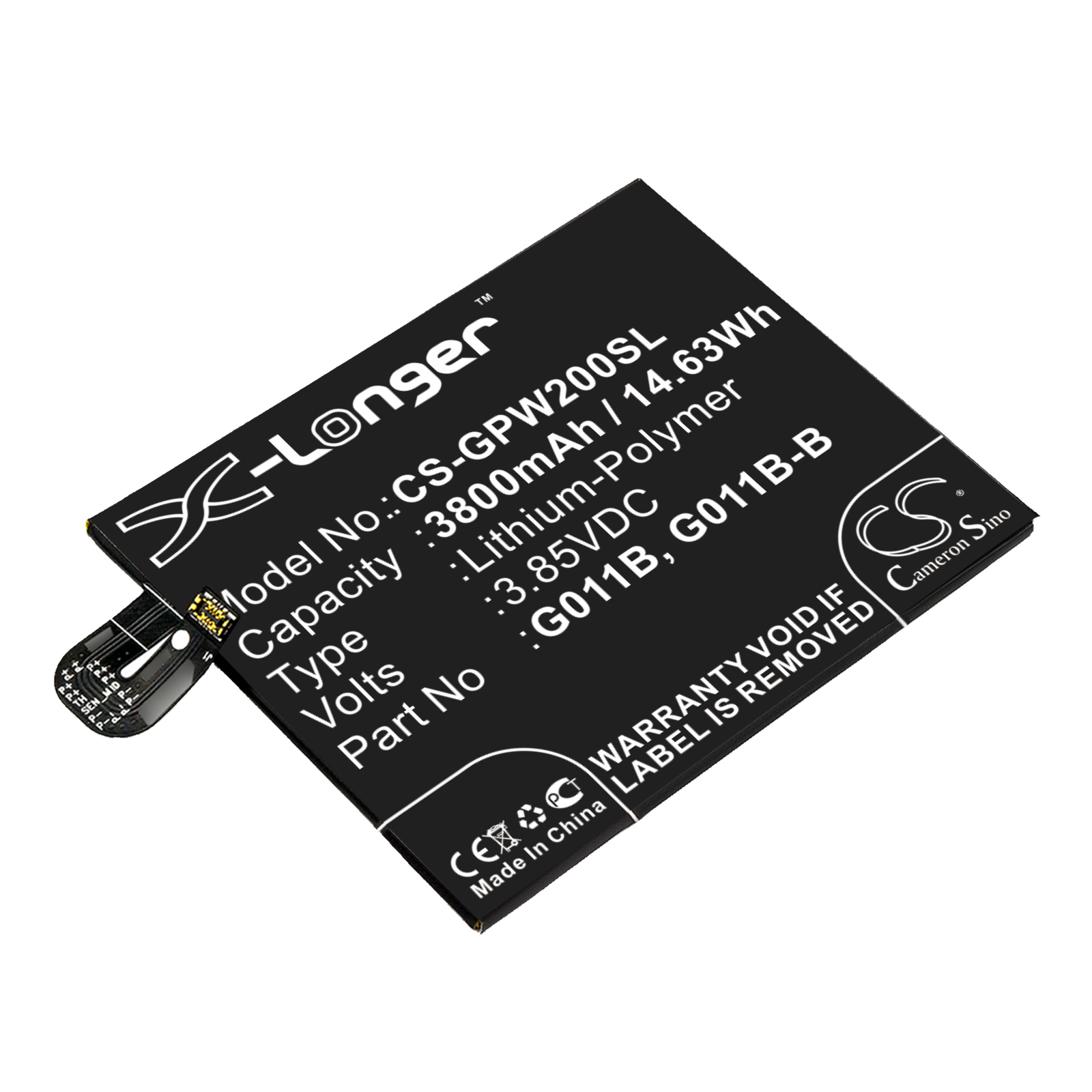 Google G011C Replacement Battery 3.85V 3800mAh