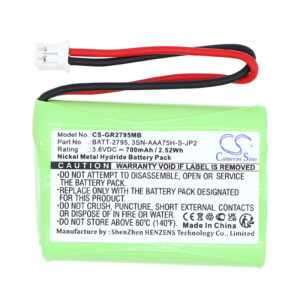 GRACO 2791 2796VIB1 A3940 Replacement Battery 3.6V 700mAh