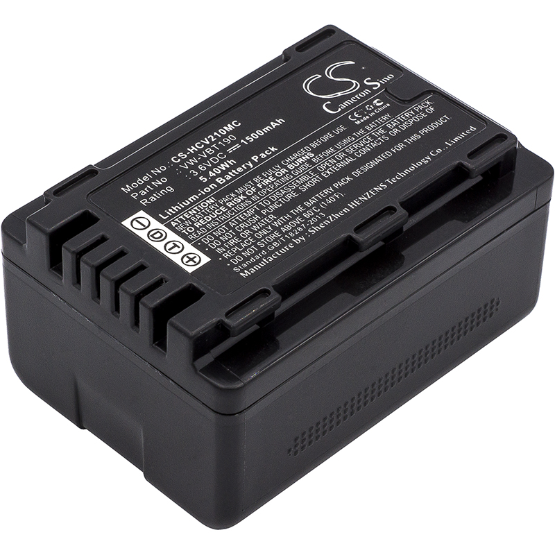 Panasonic HC-250EB HC-550EB Replacement Battery 3.6V 1500mAh