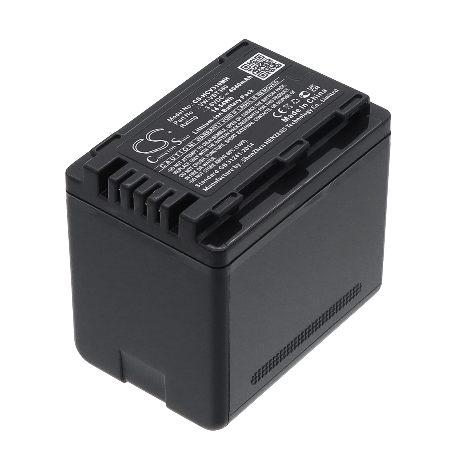 Panasonic HC-250EB HC-550EB Replacement Battery 3.6V 4040mAh