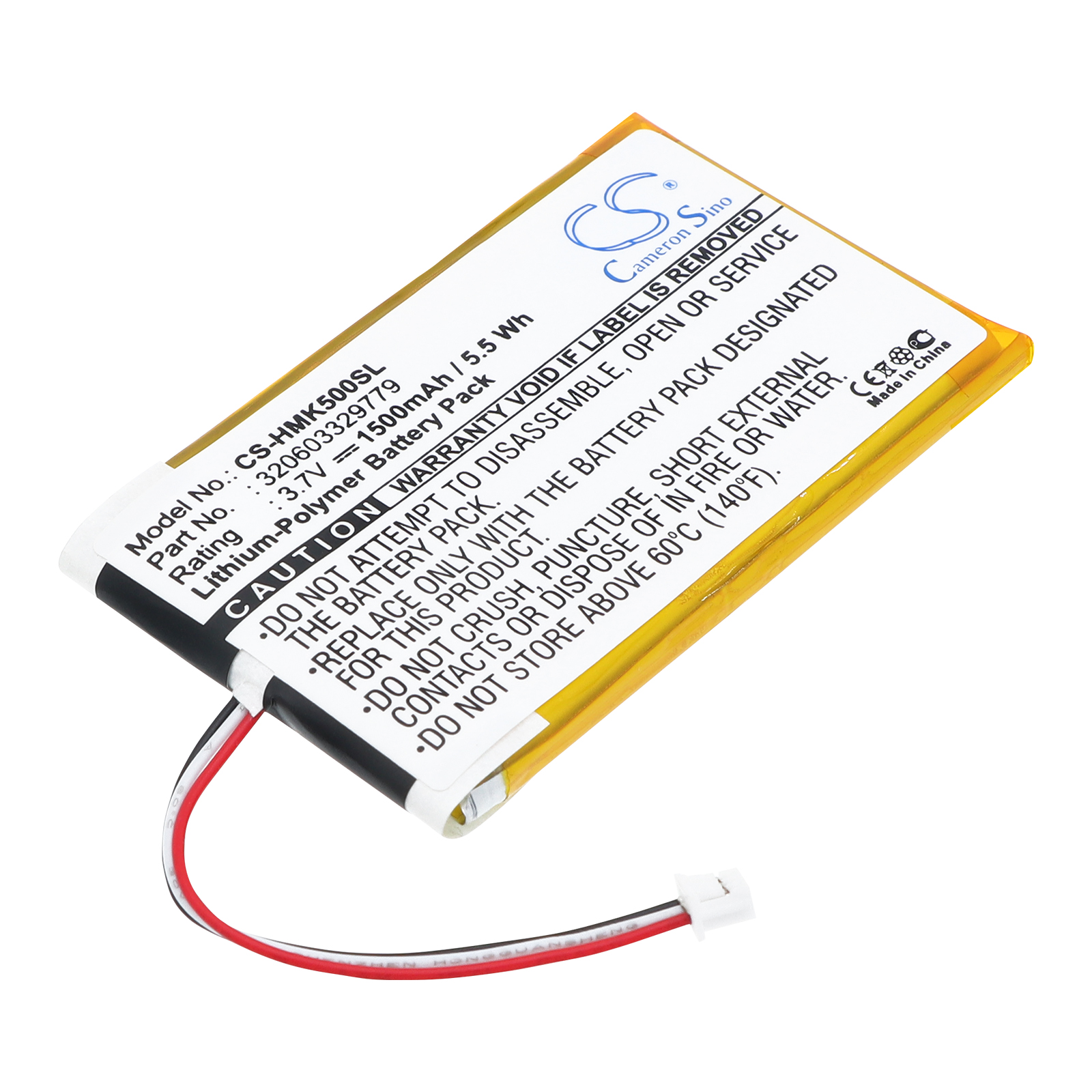 Harmon Kardon GPS-500 Replacement Battery 3.7V 1500mAh