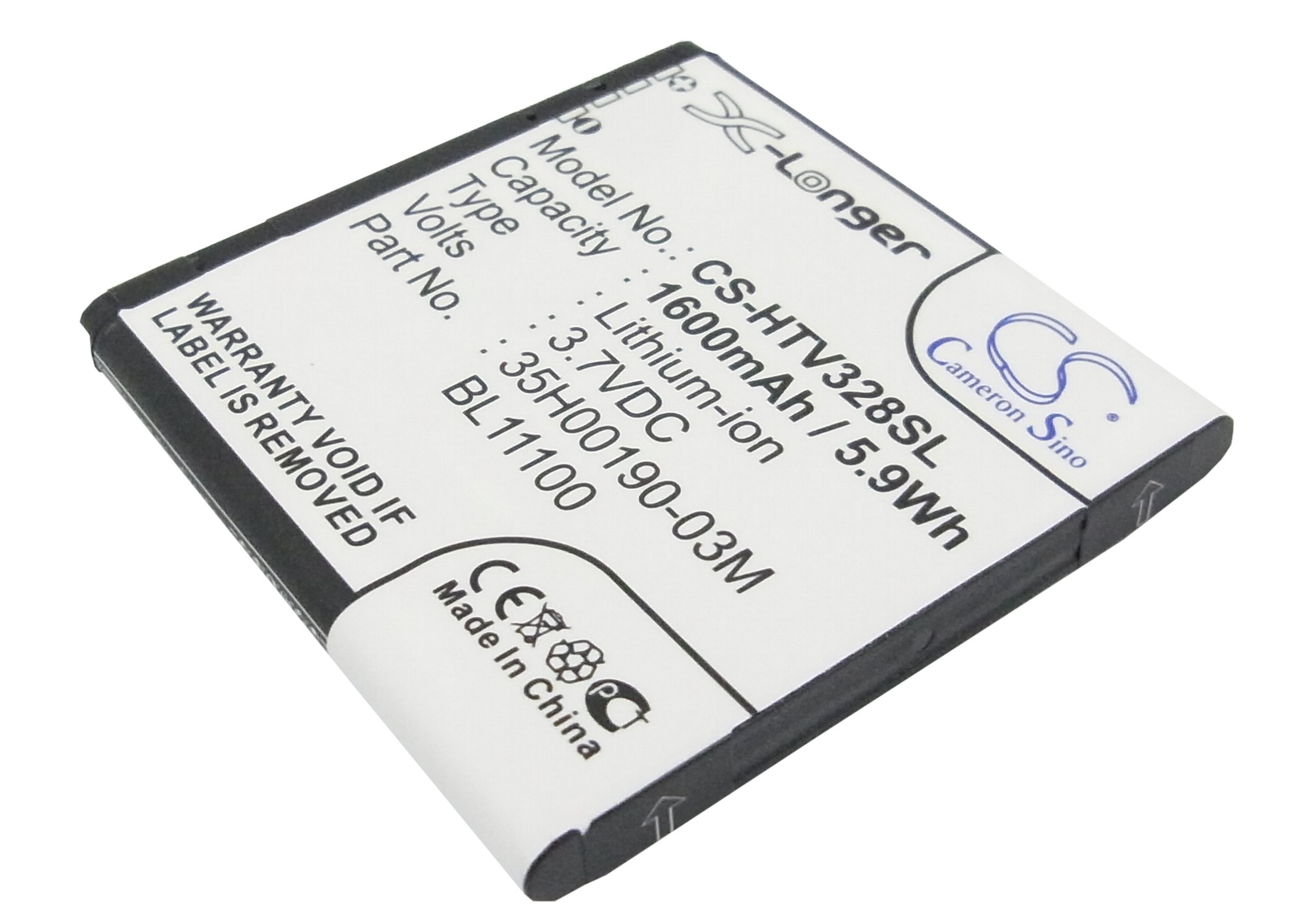 BL11100 HTC Replacement Battery 3.7V 1600mAh