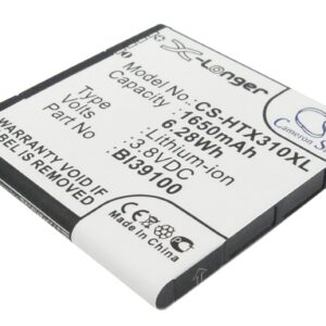 HTC Bass Bunyip Eternity PI39110 Runnymede Replacement Battery 1650mAh