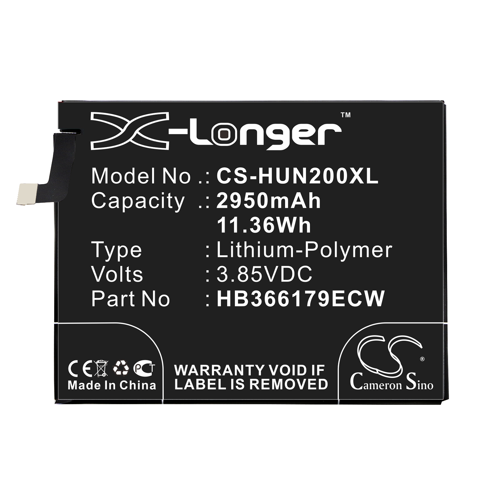 Huawei Nova 2 PIC-AL00 Replacement Battery 3.85V 2950mAh