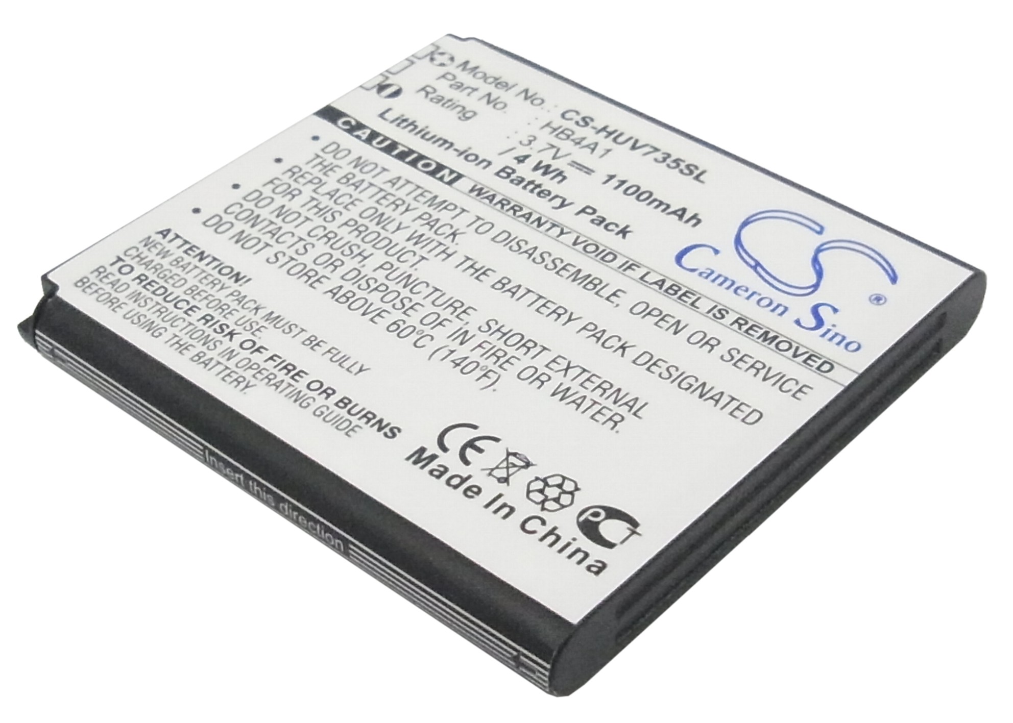 Huawei U6100 V735 V736 HB4A1 Mobile/SmartPhone Replacement Battery 1100mAh