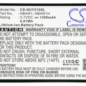 Huawei Ascend C8813 Ascend C8813D Ascend C8813Q Replacement Battery 1300mAh