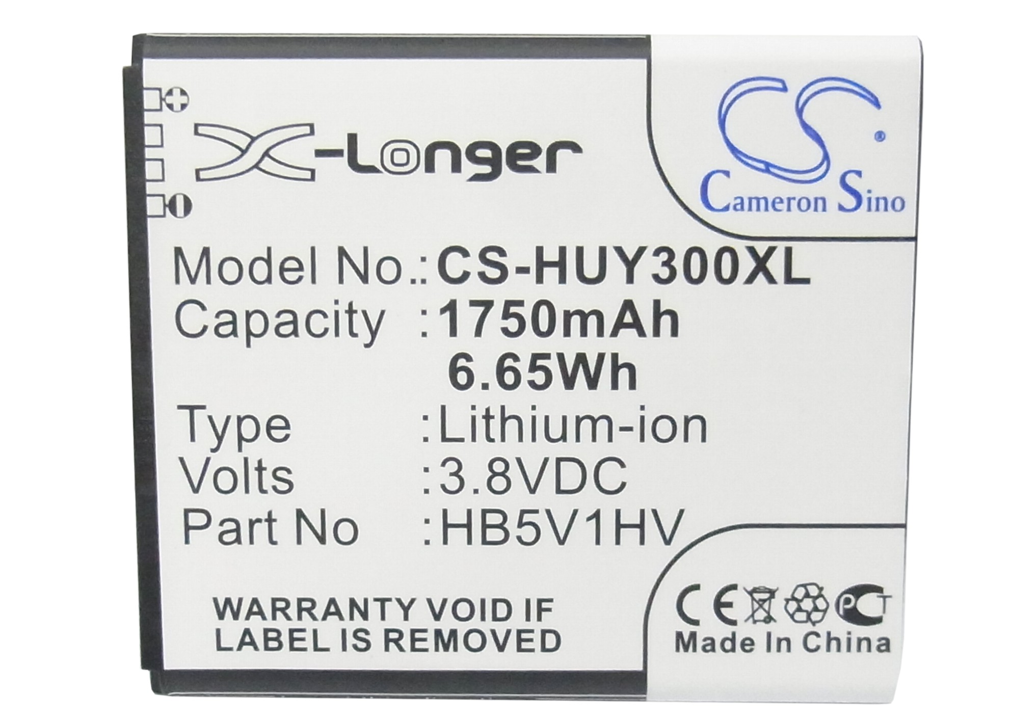 Huawei Ascend G350 Replacement Battery 3.8V 1750mAh