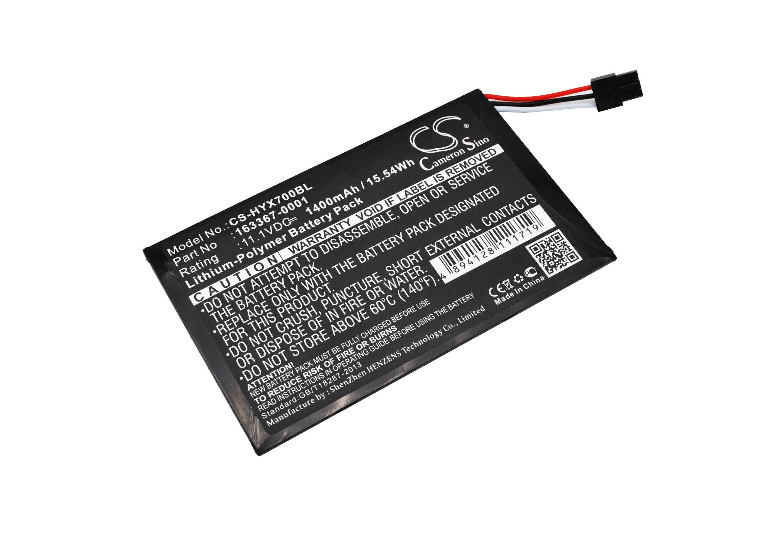 Honeywell TX700 TX800 Replacement Battery 11.1V 1400mAh
