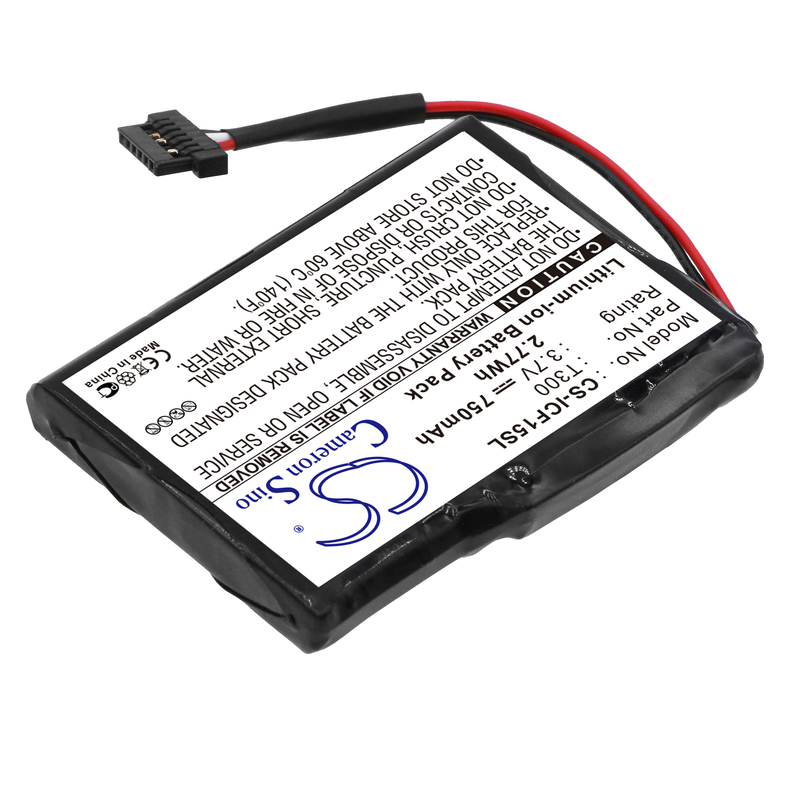 Navman F15 S45 T300 GPS/Navigator Replacement Battery 750mAh