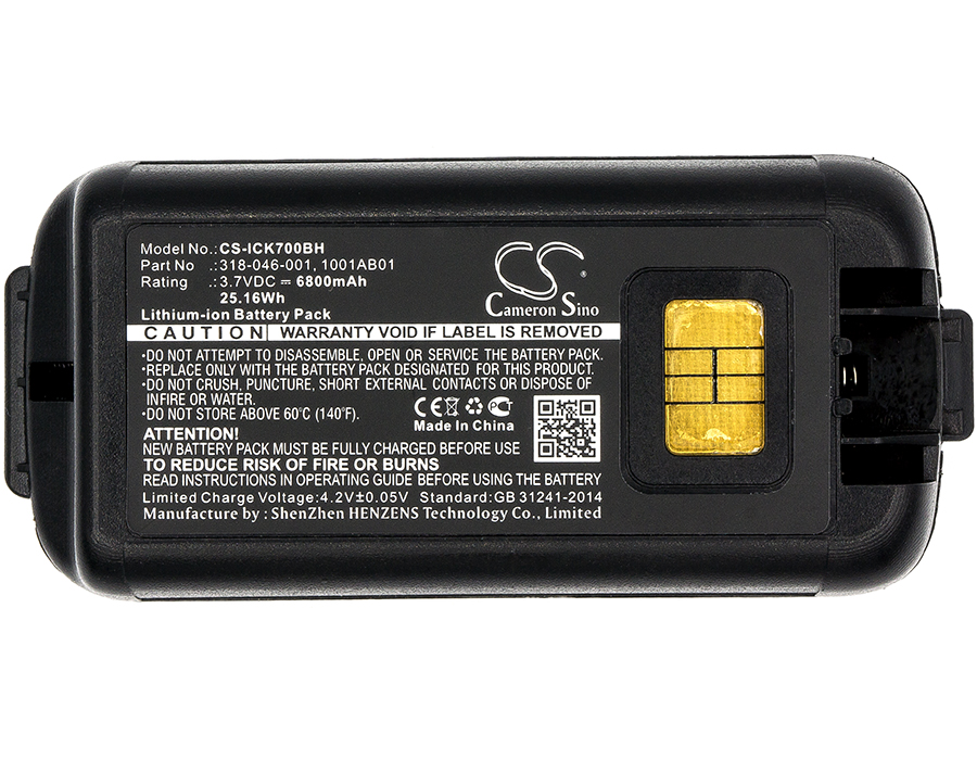 Intermec CK70 CK71 1001AB01 1001AB02 318-046-001 Replacement Battery 6800mAh