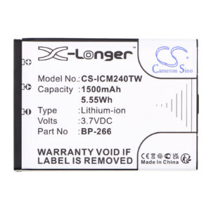 Icom IC-M23 IC-M24 Polmar NAVY-015F BP-266 Replacement Battery 1500mAh