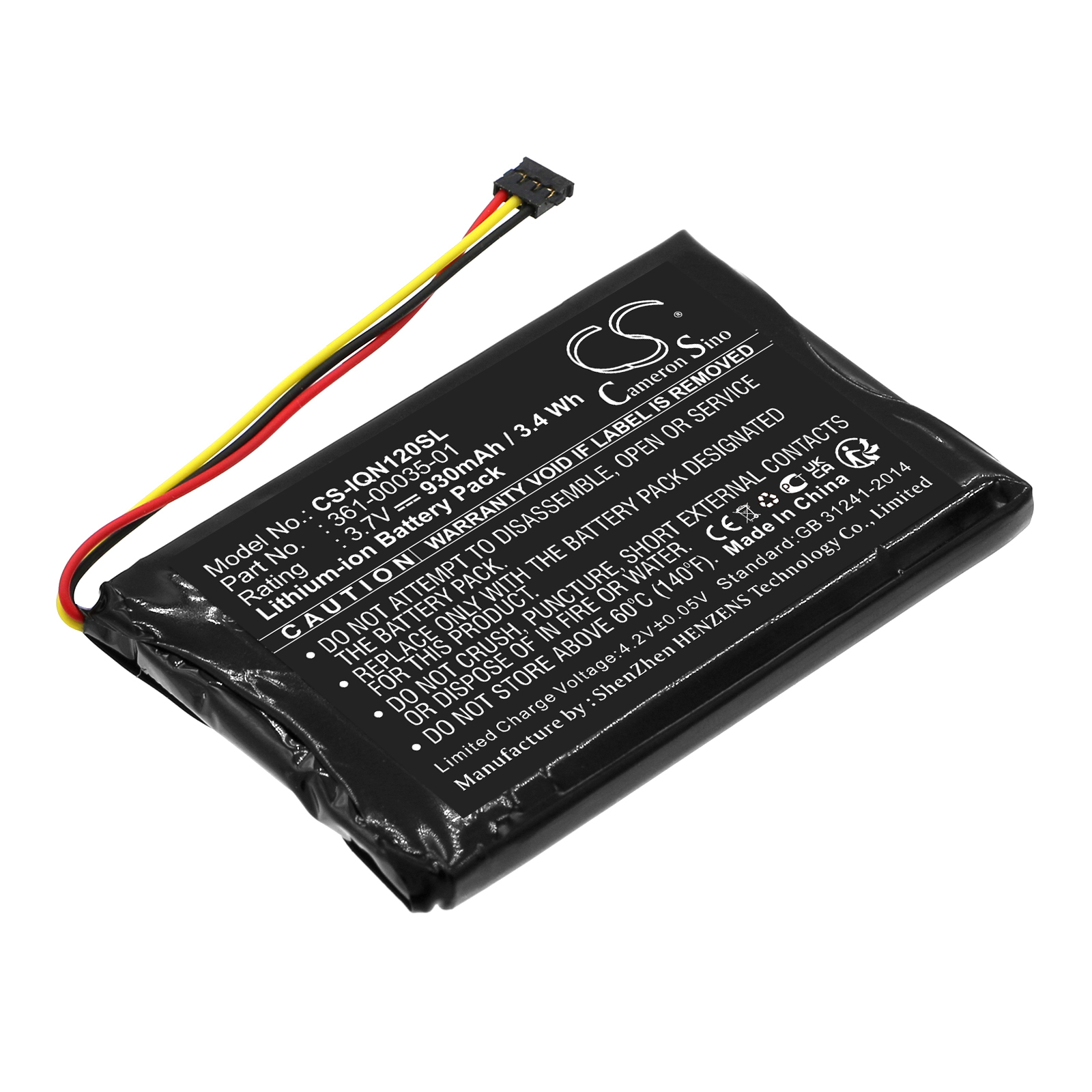 Garmin Drive Assist 50 Replacement Battery 3.7V 930mAh