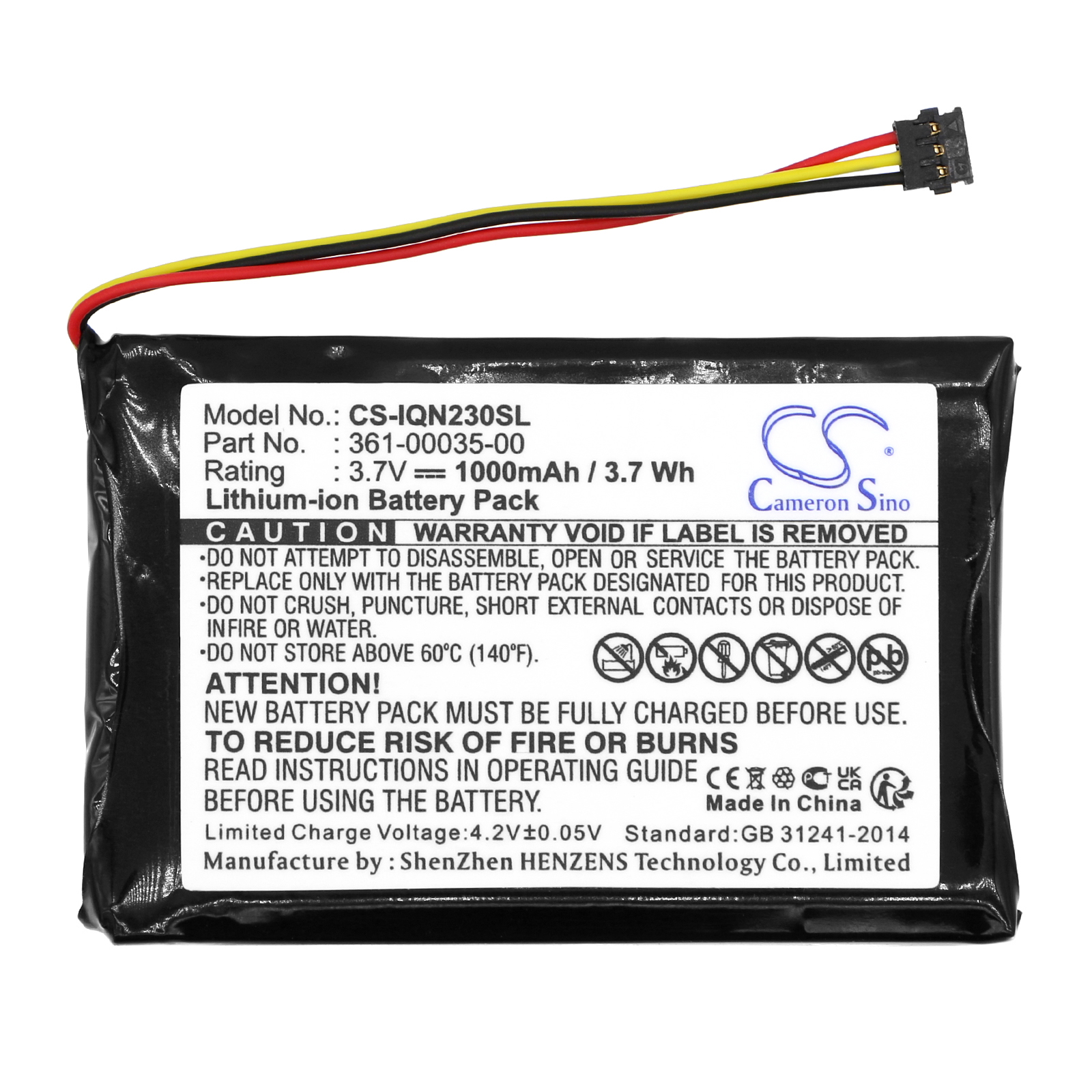 Garmin Edge Touring Plus Replacement Battery 3.7V 1000mAh
