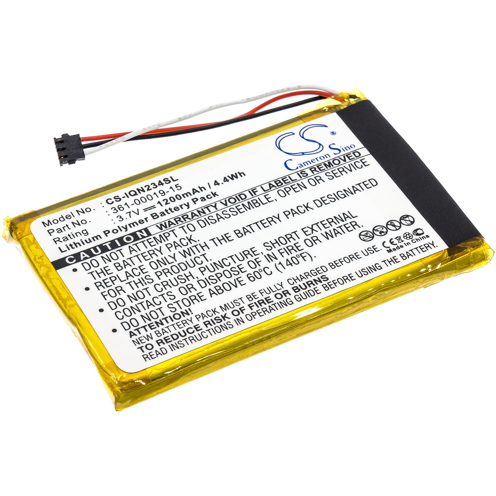 Garmin Nulink 2340 Replacement Battery 3.7V 1200mAh
