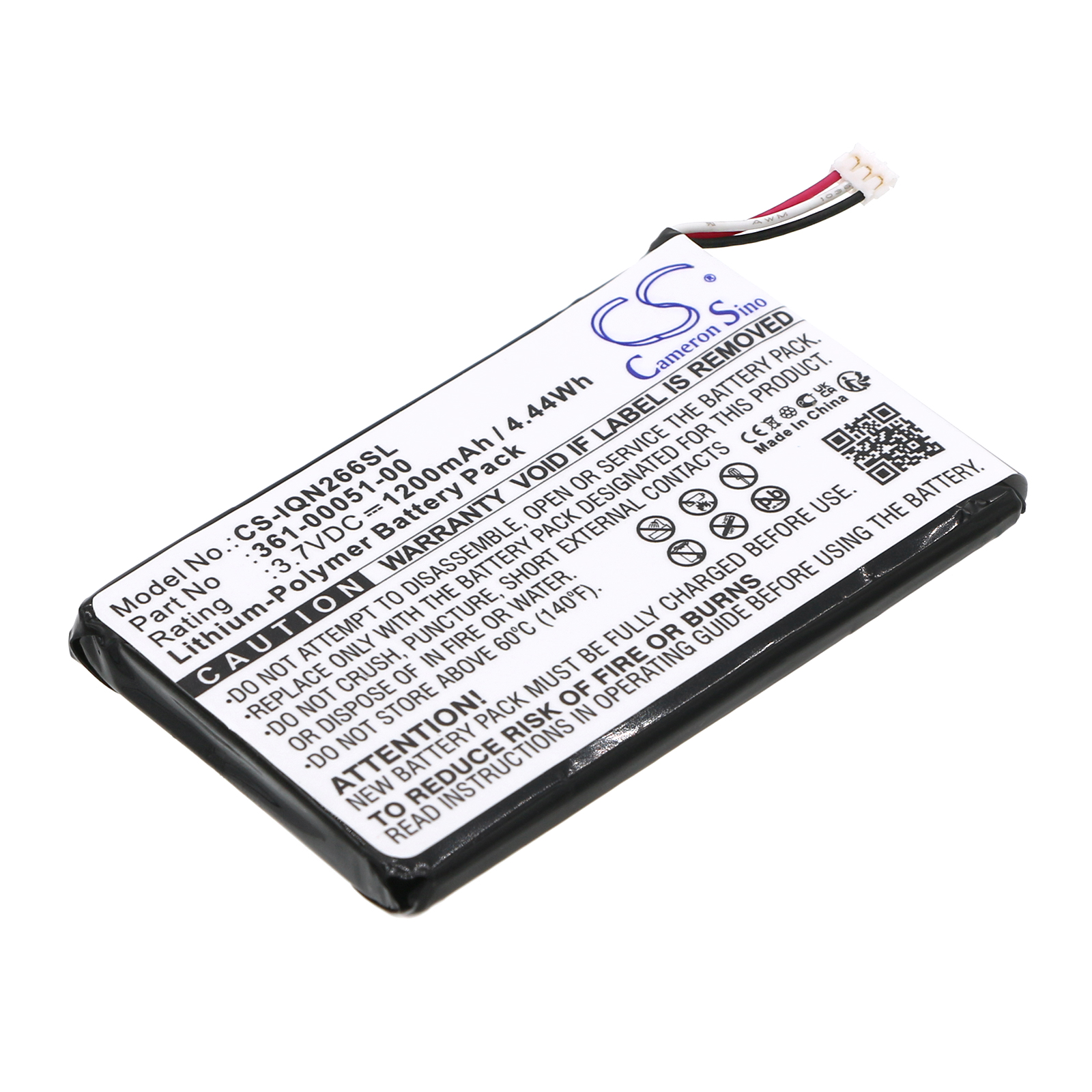 Garmin Nuvi 2460LMT Replacement Battery 3.7V 1200mAh