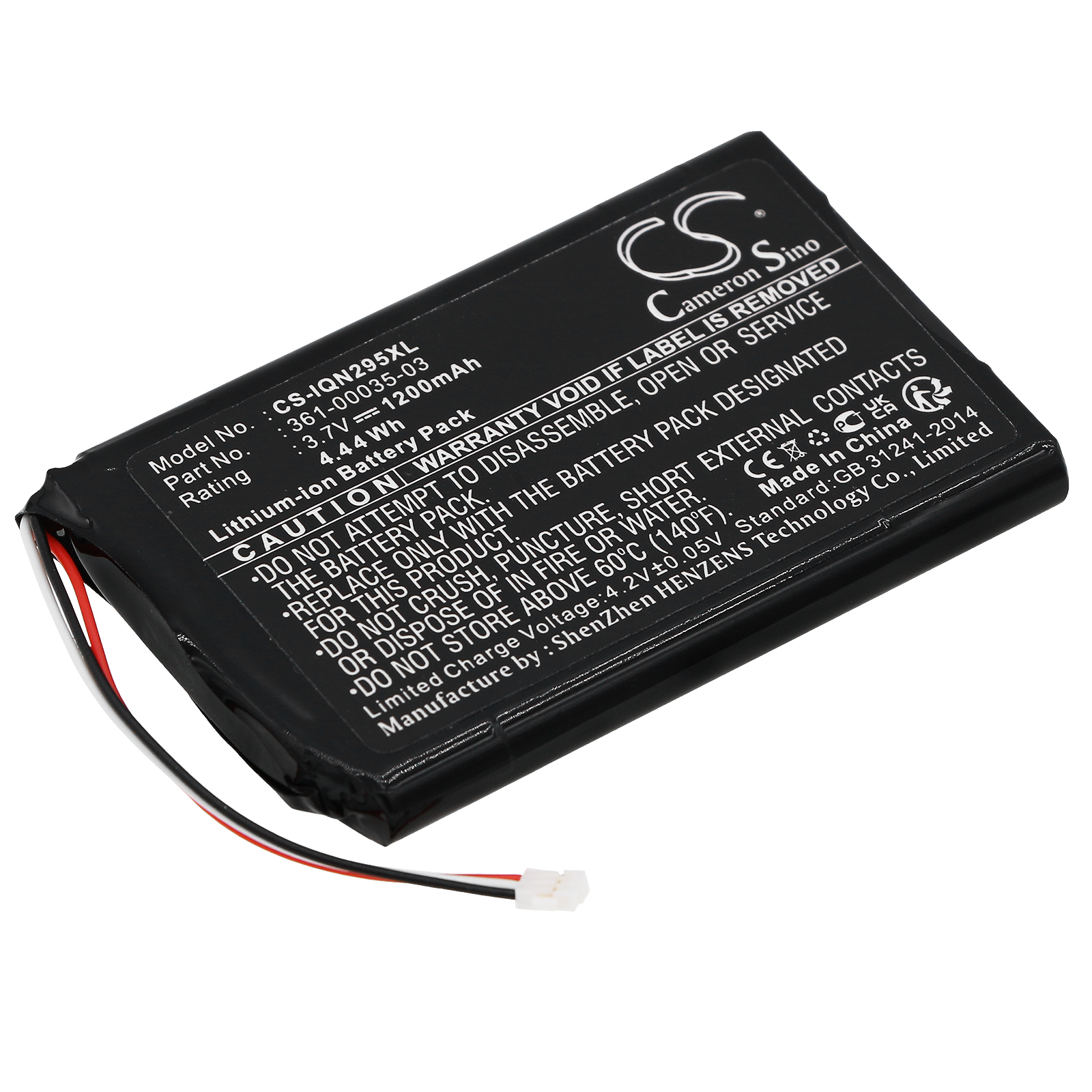 Garmin 010-01316-00 Replacement Battery 3.7V 1200mAh