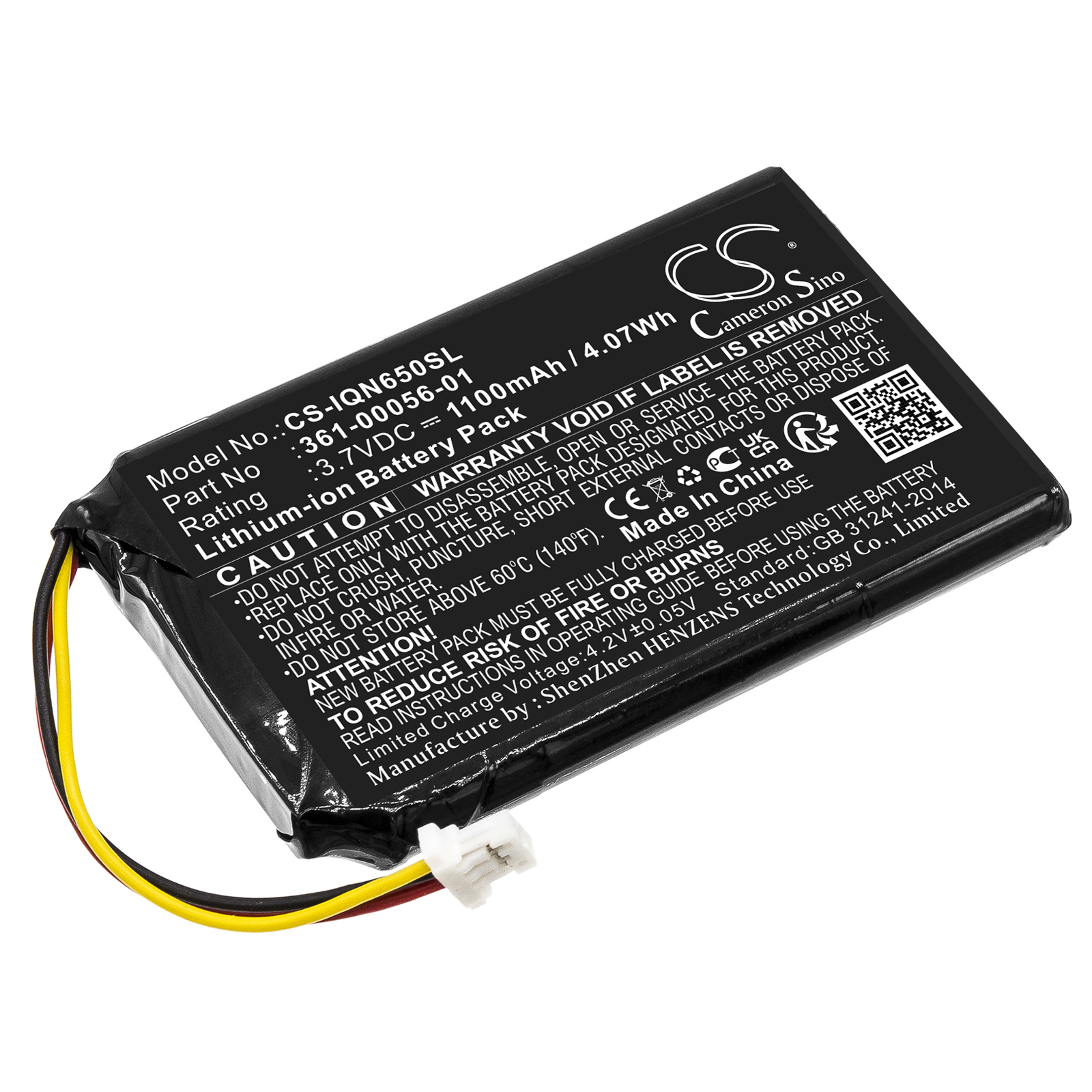 Garmin 010-01211-01 Dash Cam 35 Replacement Battery 1100mAh