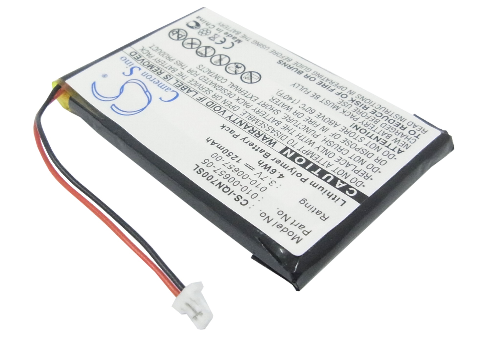 Garmin Nuvi 700 ( 2 wires ) Replacement Battery 3.7V 1250mAh